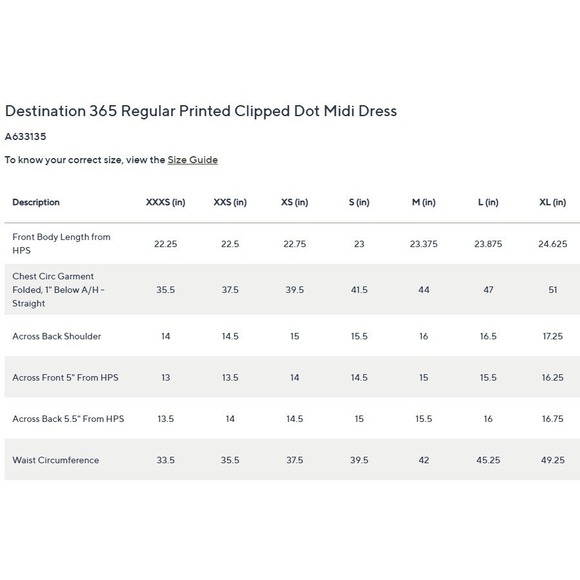 Destination 365 Regular Printed Clipped Dot Midi Dress Blue White L - Picture 5 of 5